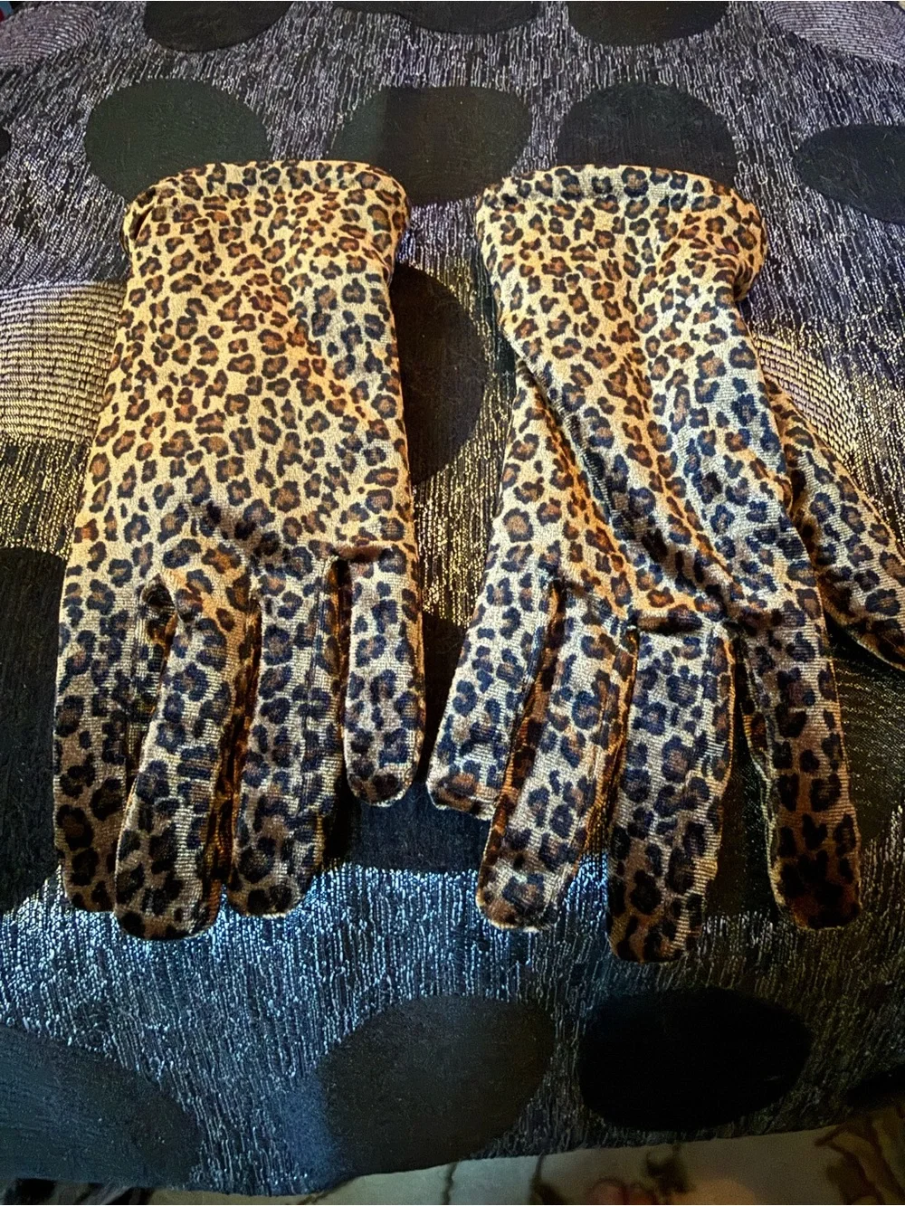 3M Thinsulate Leopard Print Women's Gloves - Brown & Black